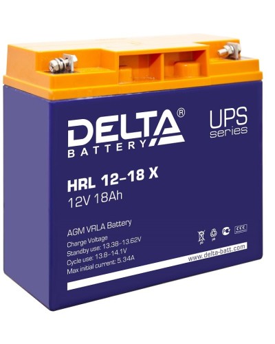 Delta HRL 12-18 X. Аккумулятор герметичный свинцово-кислотный. Delta в Новошахтинске