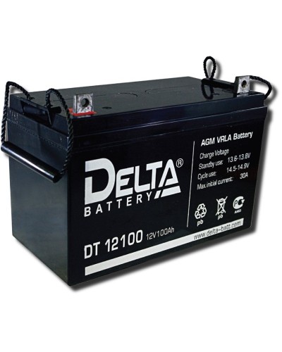 Delta DT 12100. Аккумулятор герметичный свинцово-кислотный. Delta в Новошахтинске