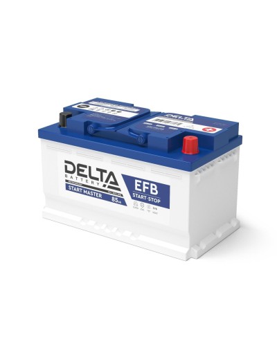 Delta START MASTER EFB 1285 (85 Ah). Аккумулятор автомобильный герметичный свинцово-кислотный. Delta в Новошахтинске