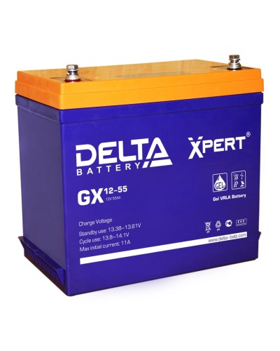Delta GX 12-55. Аккумулятор герметичный свинцово-кислотный. Delta в Новошахтинске