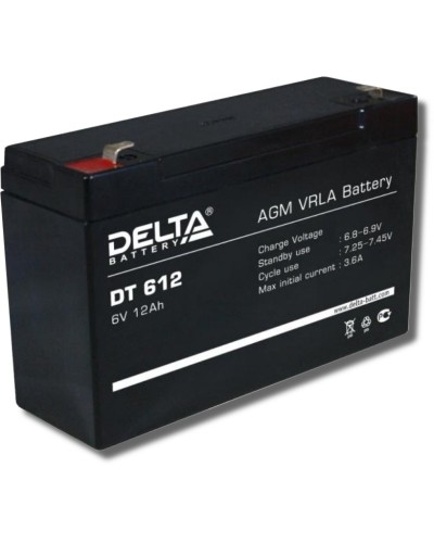Delta DT 612. Аккумулятор герметичный свинцово-кислотный. Delta в Новошахтинске