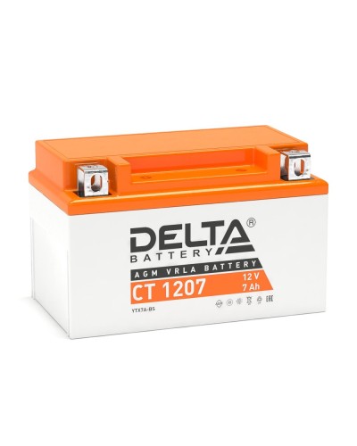Delta CT 1207. Аккумулятор герметичный свинцово-кислотный стартерный. Delta в Новошахтинске