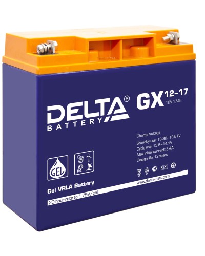 Delta GX 12-17. Аккумулятор герметичный свинцово-кислотный. Delta в Новошахтинске