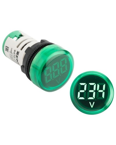 ED16-22VD (ed16-22vd-g). Индикатор значения напряжения зеленый. EKF в Новошахтинске