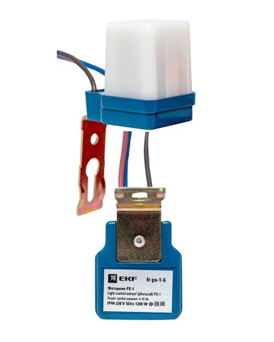 Фотореле PS-1 6А 1200Вт IP44 (fr-ps-1-6). Фотореле. EKF в Новошахтинске