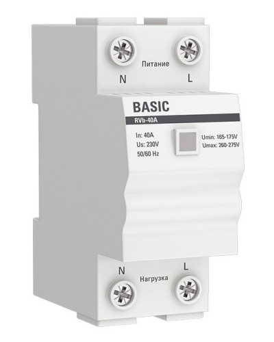 RVb-40A Basic (rvb-40a). Реле напряжения. EKF в Новошахтинске