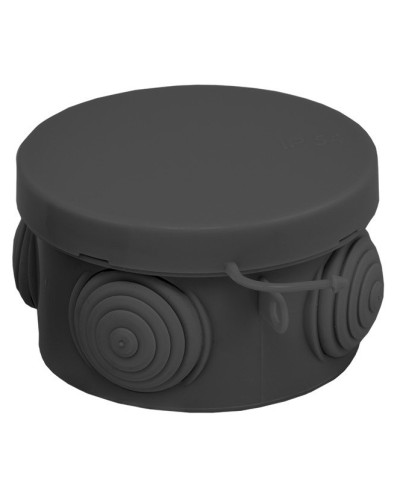 КМР-040-038 с крышкой (65х40) чёрная IP54 (plc-kmr-040-038-b). Коробка распределительная. EKF в Новошахтинске
