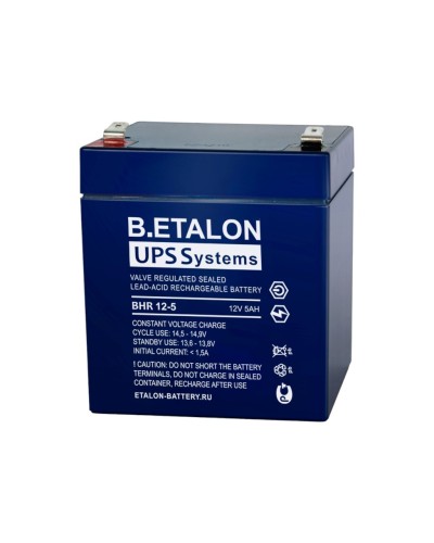 B.ETALON BHR 12-5. Аккумулятор герметичный свинцово-кислотный. ETALON в Новошахтинске