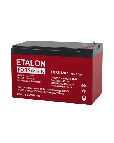 ETALON FORS 1207. Аккумулятор герметичный свинцово-кислотный. ETALON в Новошахтинске