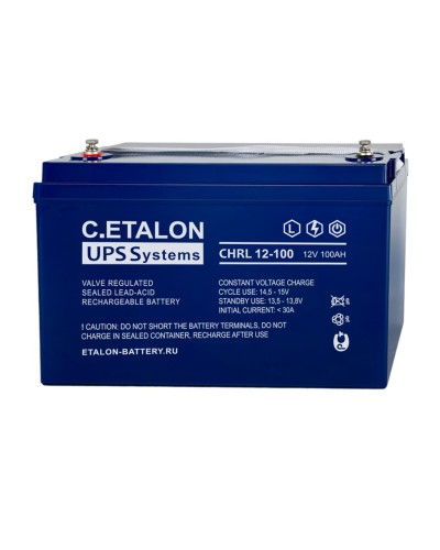 C.ETALON CHRL 12-100. Аккумулятор герметичный свинцово-кислотный. ETALON в Новошахтинске