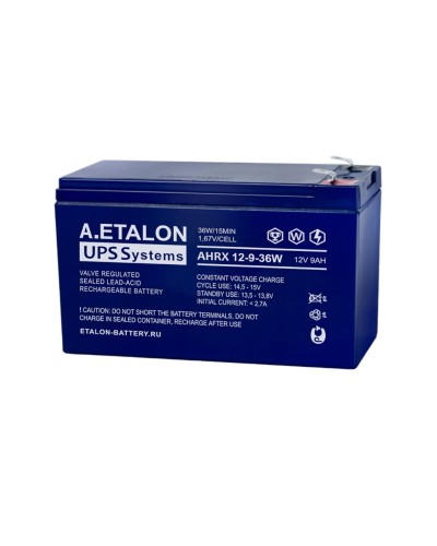 A.ETALON AHRX 12-9-36W. Аккумулятор герметичный свинцово-кислотный. ETALON в Новошахтинске