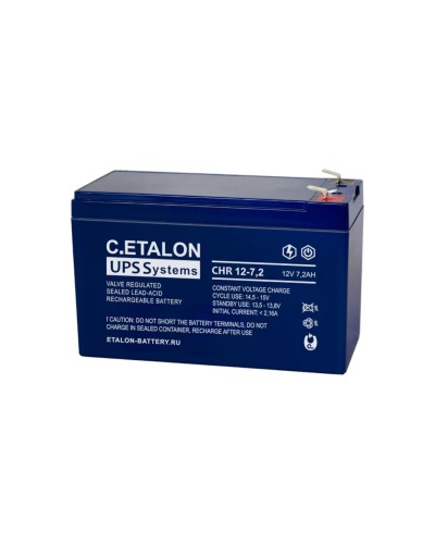 C.ETALON CHR 12-7,2. Аккумулятор герметичный свинцово-кислотный. ETALON в Новошахтинске