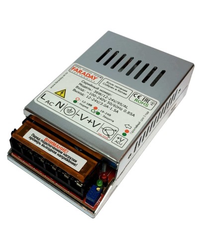 36W/12-24V/95AL. Импульсный блок питания. FARADAY в Новошахтинске