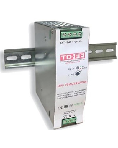 UPS 75W/24V/DIN. Блок бесперебойного питания. FARADAY в Новошахтинске