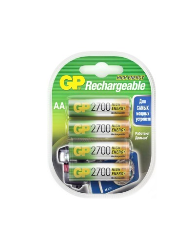 GP 270AAHC AA (GP 270AAHC-2DECRC4), упак. 4 шт.. Перезаряжаемые аккумуляторы. GP Batteries в Новошахтинске