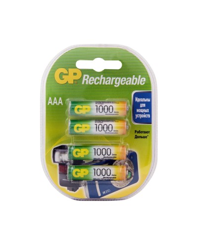 GP 100AAAHC AAA (GP 100AAAHC-2DECRC4), упак. 4 шт.. Перезаряжаемые аккумуляторы. GP Batteries в Новошахтинске