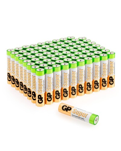 GP Super Alkaline 24A AAA (GP 24A-2CRVS80), упак. 80 шт.. Алкалиновые батарейки. GP Batteries в Новошахтинске