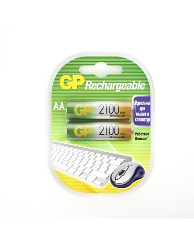 GP 210AAHC AA (GP 210AAHC-2DECRC2), упак. 2 шт.. Перезаряжаемые аккумуляторы. GP Batteries в Новошахтинске