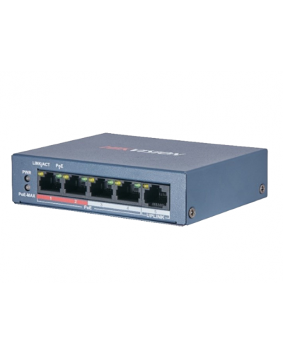 DS-3E0105P-E/M(B). Коммутатор с питанием POE. Hikvision в Новошахтинске