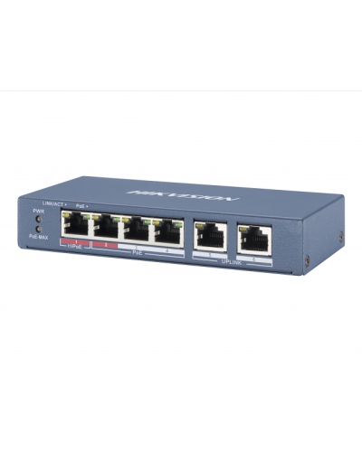 DS-3E0106P-E/M. Коммутатор с питанием POE. Hikvision в Новошахтинске