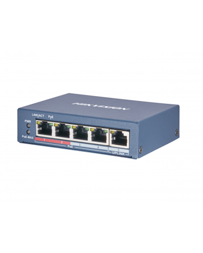 DS-3E0105P-E(B). Коммутатор с питанием POE. Hikvision в Новошахтинске