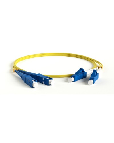 FC-D2-9A1-LC/UR-SC/UR-H-1M-LSZH-WH. Патч-корд волоконно-оптический LC-SC. Hyperline в Новошахтинске