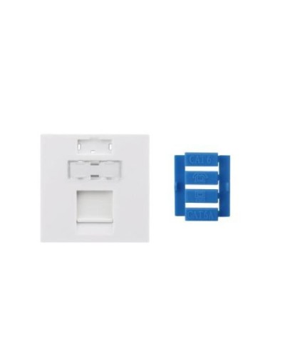SIP3-1K-M45-45. Вставка 45x45 для 1 модуля Keystone Jack, со шторкой. Hyperline в Новошахтинске