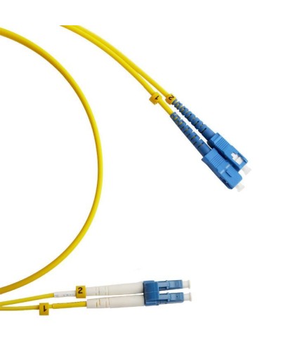 FC-D2-9-LC/UR-SC/UR-H-2M-LSZH-YL. Патч-корд волоконно-оптический LC/UPC-SC/UPC. Hyperline в Новошахтинске