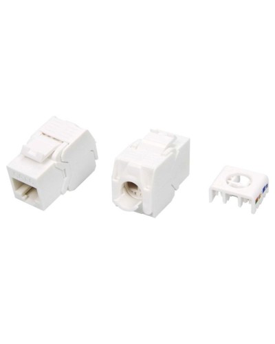 KJ8-8P8C-C6-180-TLS-WH. Вставка Keystone Jack RJ-45. Hyperline в Новошахтинске