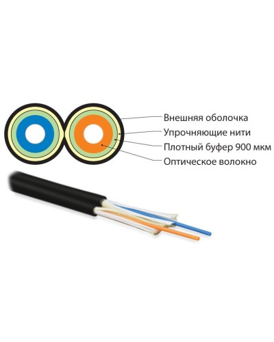 FO-D3-IN-50-2-LSZH-BK. Кабель волоконно-оптический многомодовый. Hyperline в Новошахтинске