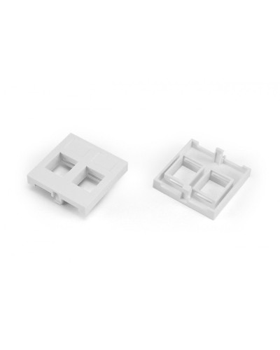 SIP2-2N-M45-45. Вставка 45x45 (аналог Mosaic) для 2х модулей формата Keystone Jack. Hyperline в Новошахтинске