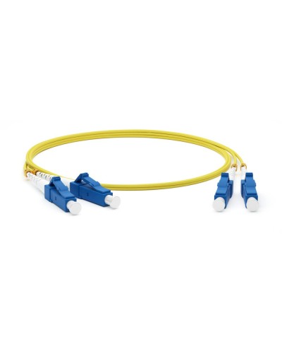 FC-D2-9-LC/UR-LC/UR-H-5M-LSZH-YL. Патч-корд волоконно-оптический одномодовый. Hyperline в Новошахтинске