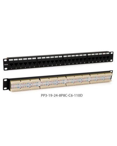 PP3-19-24-8P8C-C6-110D. Патч-панель 19. Hyperline в Новошахтинске