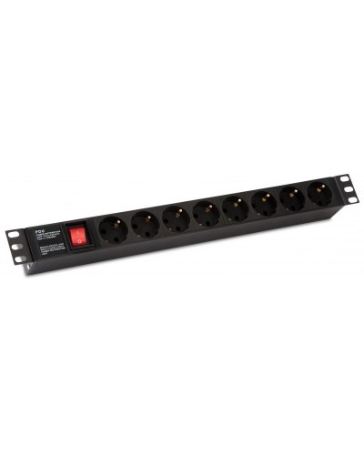 SHE19-8SH-S-IEC. Блок розеток 19. Hyperline в Новошахтинске