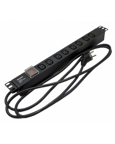 SHE19-8IEC-S-2.5EU. Блок розеток 19. Hyperline в Новошахтинске