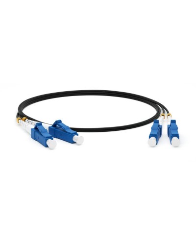 FC-D2-9-LC/UR-LC/UR-H-3M-LSZH-BK. Патч-корд волоконно-оптический одномодовый. Hyperline в Новошахтинске