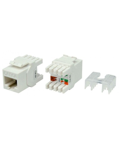 KJ8-8P8C-C6A-180-WH. Вставка Keystone Jack RJ-45. Hyperline в Новошахтинске