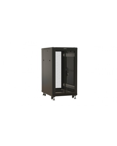 TTBR-1866-DD-RAL9004. Шкаф телекоммуникационный 19 напольный 18U. Hyperline в Новошахтинске