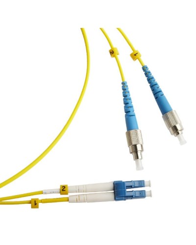 FC-D2-9-FC/UR-LC/UR-H-3M-LSZH-YL. Патч-корд волоконно-оптический FC/UPC-LC/UPC. Hyperline в Новошахтинске