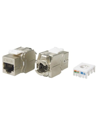 KJ8-8P8C-C6-180-TLS-SH-F-WH. Вставка Keystone Jack RJ-45. Hyperline в Новошахтинске