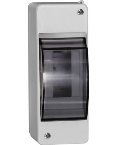 Корпус пластиковый КМПн 2/2 IP30 белый KREPTA 3 (MKP42-N-02-30-20). Щиток модульный с прозрачной дверцей, настенный. IEK в Новошахтинске