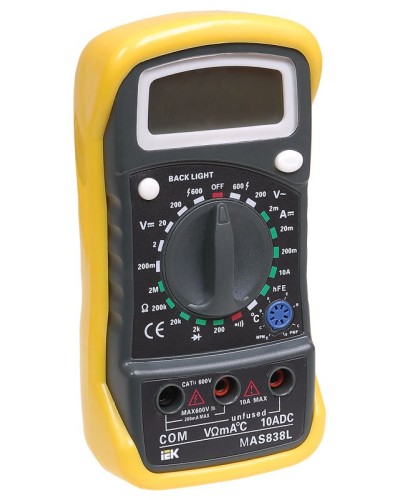 Мультиметр цифровой Master MAS838L (TMD-3L-838). Мультиметр цифровой. IEK в Новошахтинске