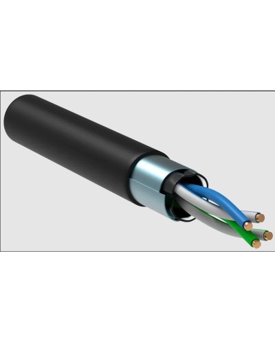 GENERICA F/UTP 5E 24AWG 2PR LDPE 1м черный 305м (BC3-C5E02-339-305-R-G). Кабель «витая пара» (LAN) для структурированных систем связи. IEK в Новошахтинске