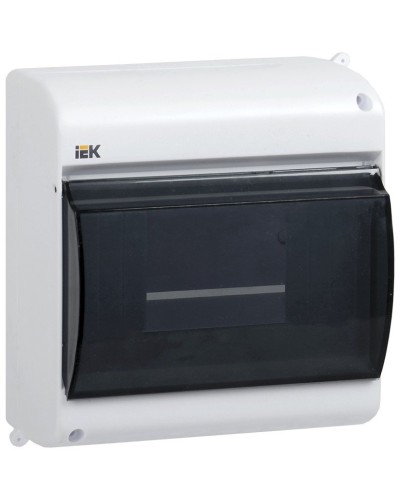 Корпус пластиковый КМПн 2/6 IP30 белый KREPTA 3 (MKP42-N-06-30-09). Щиток модульный с прозрачной дверцей, настенный. IEK в Новошахтинске