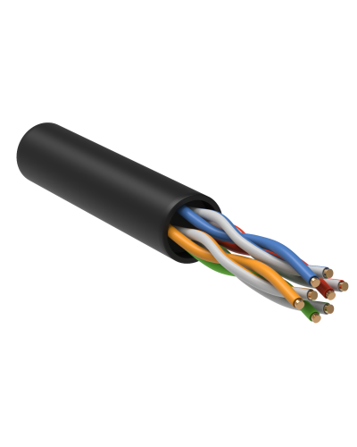 GENERICA U/UTP кат.5E 24AWG 4 пары LDPE черный (BC3-C5E04-139-305-R-G). Кабель «витая пара» (LAN) для структурированных систем связи. IEK в Новошахтинске