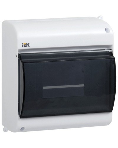 Корпус пластиковый КМПн 2/4 IP30 белый KREPTA 3 (MKP42-N-04-30-12). Щиток модульный с прозрачной дверцей, настенный. IEK в Новошахтинске