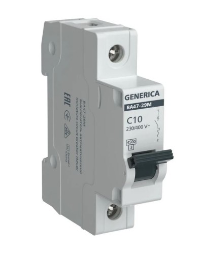 GENERICA ВА47-29М 1P C 10А 4,5кА (MVA21-1-010-C-G). Автоматический выключатель. IEK в Новошахтинске