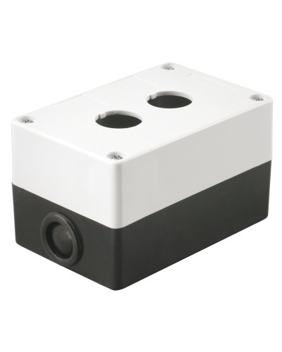 Корпус КП102 для кнопок 2 места белый (BKP10-2-K01). Корпус для кнопочных постов. IEK в Новошахтинске