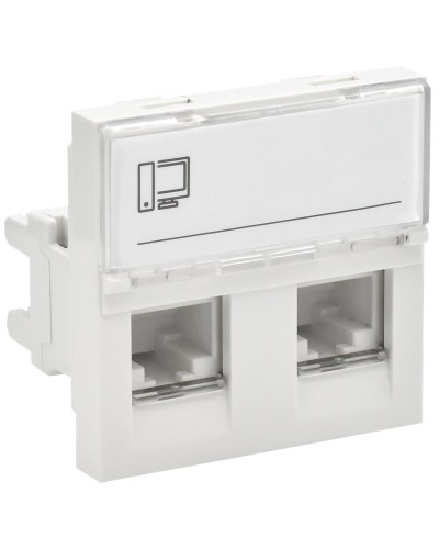 Розетка RJ45 кат.6 PRIMER РКИ-22-00-П-6 белый IEK (PR-KK40D-RI-0-2-2C06U-K01). Розетка RJ-45. IEK в Новошахтинске