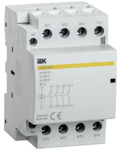 Контактор модульный КМ25-40М AC/DC (MKK21-25-40). Контактор модульный. IEK в Новошахтинске